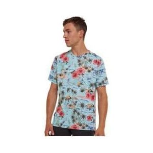 dharco blue floral short sleeve jersey