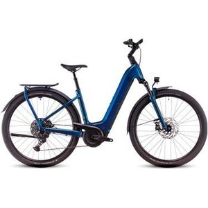 cube kathmandu hybrid ex 800 elektrische hybride fiets shimano cues 11s 800 wh 700 mm elektrisch blauw 2025