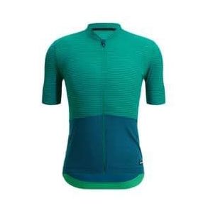 santini colore riga short sleeve jersey green blue