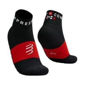 compressport ultra trail socks v2 0 low black red