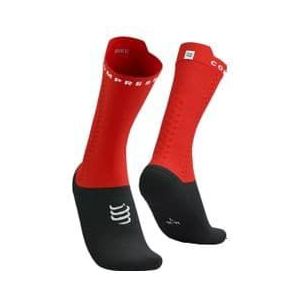 compressport pro racing socks v4 0 bike red black