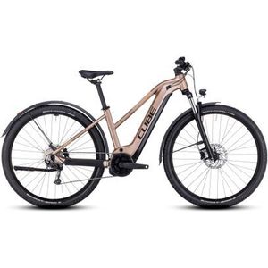 cube reactie hybride performance 500 allroad trapeze elektrische hardtail mtb shimano alivio 9s 500 wh 29  metallic bruin 2023