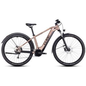 cube reactie hybrid performance 500 allroad elektrische hardtail mtb shimano alivio 9s 500 wh 29  metallic bruin 2023