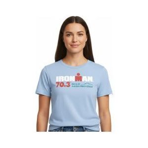 ironman 70 3 aix en provence hemelsblauw korte mouw t shirt voor dames