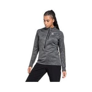 odlo fli 1 2 zip sweater grijs vrouw