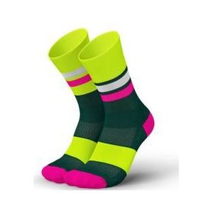 incylence ultralight tracksokken groen geel fluo