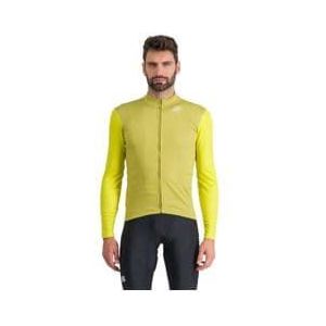 sportful checkmate thermal yellow xxl long sleeve jersey