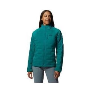 women s mountain hardwear stretchdown jacket green