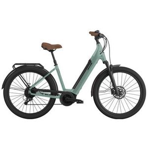 cannondale adventure neo 3 1 eq elektrische hybride fiets met lage instap shimano alivio 9v 500 wh 27 5  groen