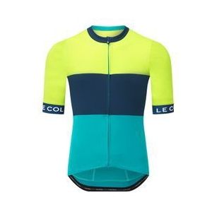 le col sport short sleeve jersey blue yellow