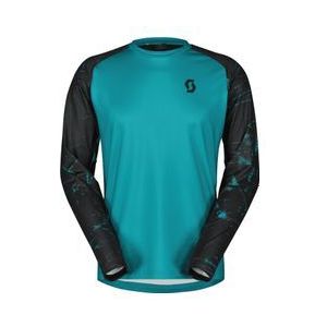 heren scott trail storm trui met lange mouwen turquoise zwart