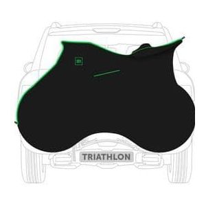 velosock triathlon fietshoes voor transport standaard zwart e zwart groen