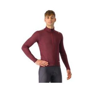 castelli espresso air bordeaux long sleeve jacket
