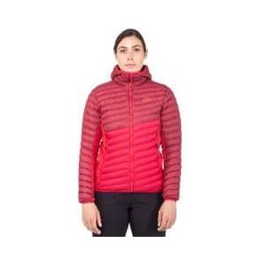 mountain equipment women s particle hooded jacket red