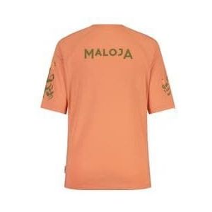 maloja holunderm  rosewood orange women s short sleeve jersey