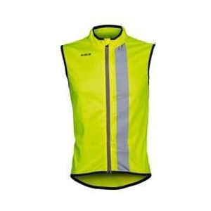 wowow maverick reflective sleeveless jacket fluorescent yellow