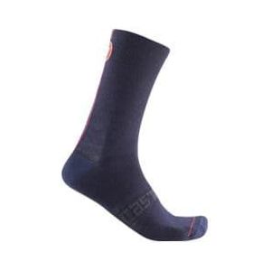 paar castelli racing stripe 18 sokken blauw