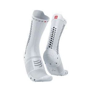 paar compressport pro racing socks v4 0 bike white