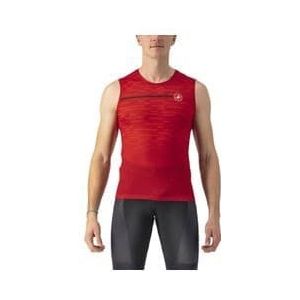 castelli insider sleeveless jersey red