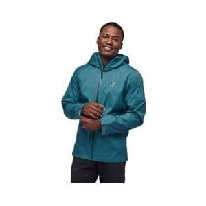 black diamond stormline stretch regenjas blauw