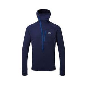 mountain equipment eclipse hooded zip blue men s fleece