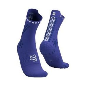 compressport pro racing socks v4 0 trail blue white
