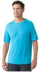 Smartwool - Active Ultralite - Korte Mouw T-shirt - Blauw - Heren