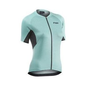 northwave force evo ladies short sleeve jersey blauw