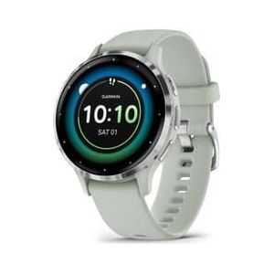 garmin venu 3s sporthorloge zilver groen