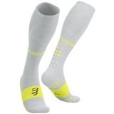 compressport full socks oxygen yellow  white