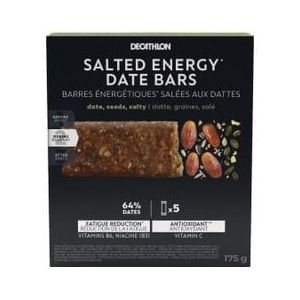 decathlon nutrition salted energy bars dadels en zaden 5x35g