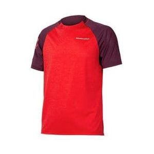 endura singletrack grenade short sleeve jersey rood  paars