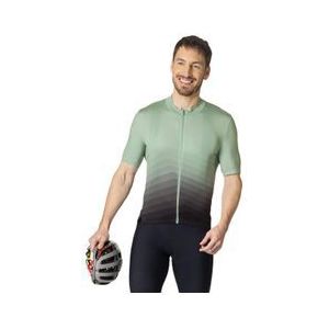 odlo zeroweight short sleeve zip jersey green  black