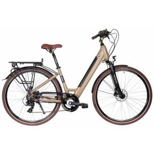 bicyklet carmen elektrische stadsfiets shimano tourney altus 7s 504 wh 700 mm bruin tan
