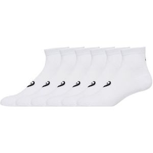 asics quarter socks x6 white unisex