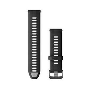 garmin forerunner 22 mm silicone polsband zwart poeder grijs
