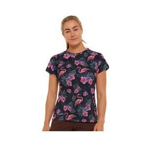 dharco damestrui korte mouw zwart roze