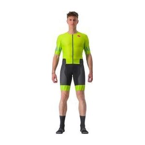 castelli free sanremo 2 yellow black short sleeve tri suit