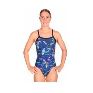 dameszwempak mako nereid venice night blue  multicolour