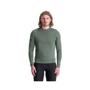 santini impetus merino green long sleeve sweater