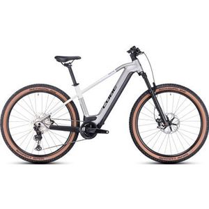 cube reactie hybride slt 750 elektrische hardtail mtb shimano xt 12s 750 wh 27 5  zilver creme wit 2023