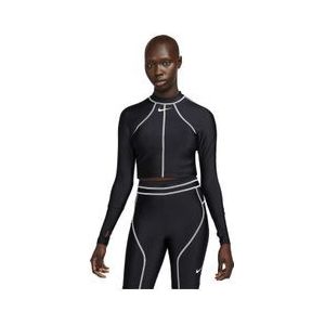 nike fusion black women s long sleeve swim t shirt