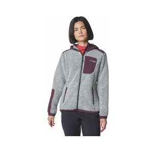 columbia arctic crest full zip fleec grijs paars