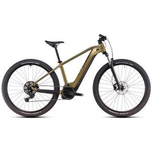 cube reaction hybrid performance 500 elektrische hardtail mtb shimano cues 9s 500 wh 29  gold lime 2025