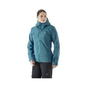 women s rab kangri gtx waterproof jacket turquoise