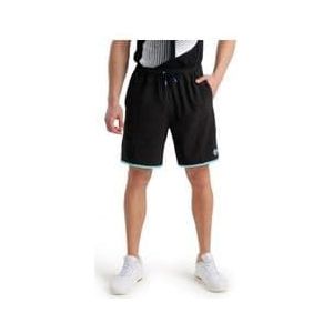 arena icons team stripe unisex bermuda shorts zwart