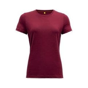 women s devold eika merino 150 purple short sleeve t shirt