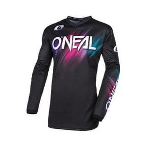 o neal element voltage women s long sleeve jersey black multi