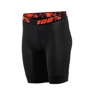 women s 100  crux liner shorts zwart oranje