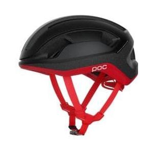 poc omne lite helm mat zwart mat rood